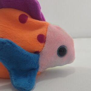 Ty Plush Fish Toy with Orange and Blue